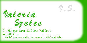 valeria szeles business card