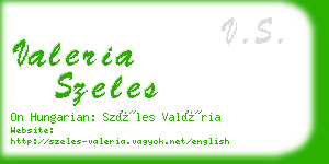 valeria szeles business card